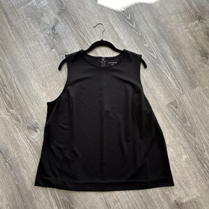 Lane Bryant Womens Black Ponte Sleeveless Top Plus Size 18